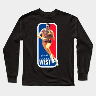 Jerry West the NBA Logo Long Sleeve T-Shirt